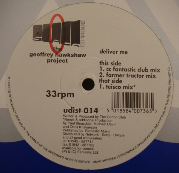 The Geoffrey Hawkshaw Project - Deliver Me | Fantastic Records (udist 014)