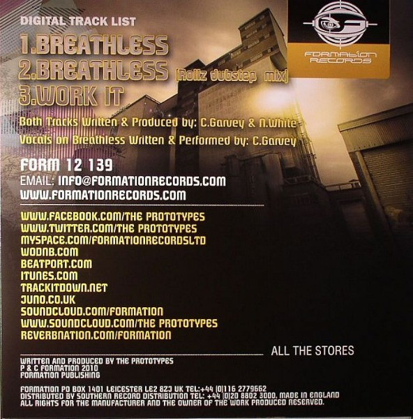 The Prototypes - Breathless / Work It | Formation Records (FORM12139) - 2