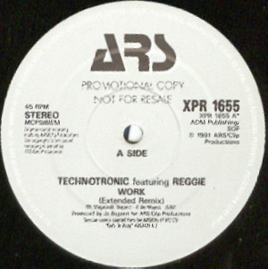 Technotronic Featuring Reggie - Work | ARS (XPR 1655) - main