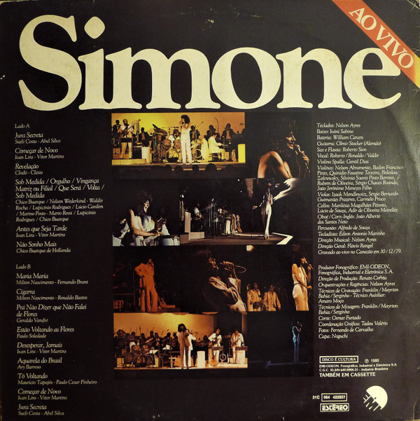 Simone - Simone Ao Vivo (Show Gravado no Canecão em 30-12-79) | EMI (31C 064 422857)