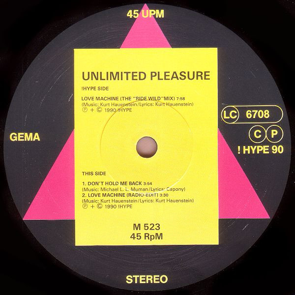 Unlimited Pleasure - Love Machine | !Hype (M 523) - 4