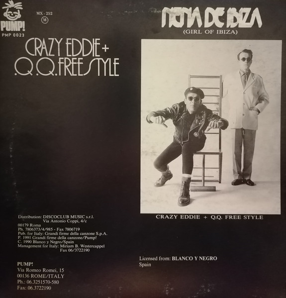 Crazy Eddie + Q.Q. Freestyle - Nena De Ibiza (Girl Of Ibiza) (Special Re-Mixes) | Pump! (PMP 0023) - 2 Crazy Eddie + Q.Q. Freestyle - Nena De Ibiza (Girl Of Ibiza) (Special Re-Mixes) | Pump! (PMP 0023) - 2