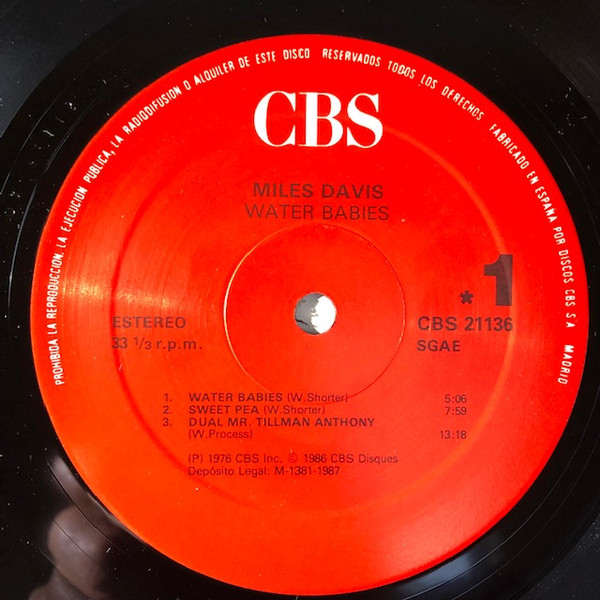 Miles Davis - Water Babies | CBS (CBS 21136) - 3