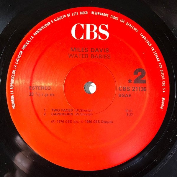 Miles Davis - Water Babies | CBS (CBS 21136) - 4