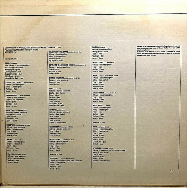 John Coltrane - The Mastery Of John Coltrane / Vol. IV "Trane's Modes" | ABC Impulse! (IZ-9361/2) - 3