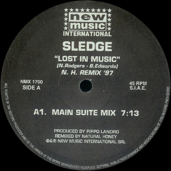Sledge - Lost In Music (Natural Honey Remix '97) | New Music International (NMX 1700)
