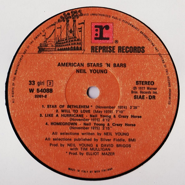 Neil Young - American Stars 'N Bars | Reprise Records (W 54088)