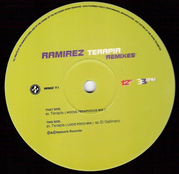 Ramirez - Terapia 'Remixes' | Network Records (RAMZ T1) - 4 Ramirez - Terapia 'Remixes' | Network Records (RAMZ T1) - 4
