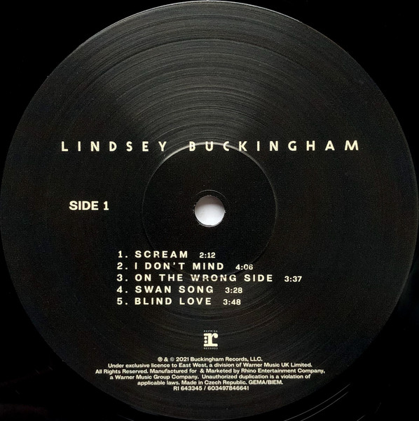 Lindsey Buckingham - Lindsey Buckingham | Reprise Records (R1 643345) - 3
