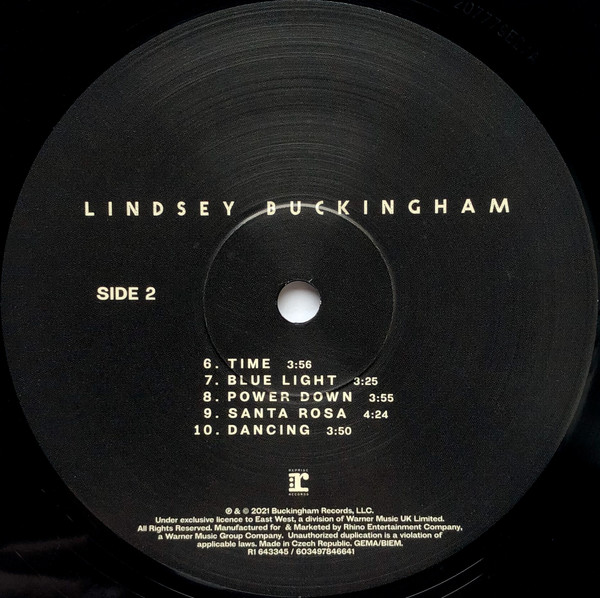 Lindsey Buckingham - Lindsey Buckingham | Reprise Records (R1 643345) - 4