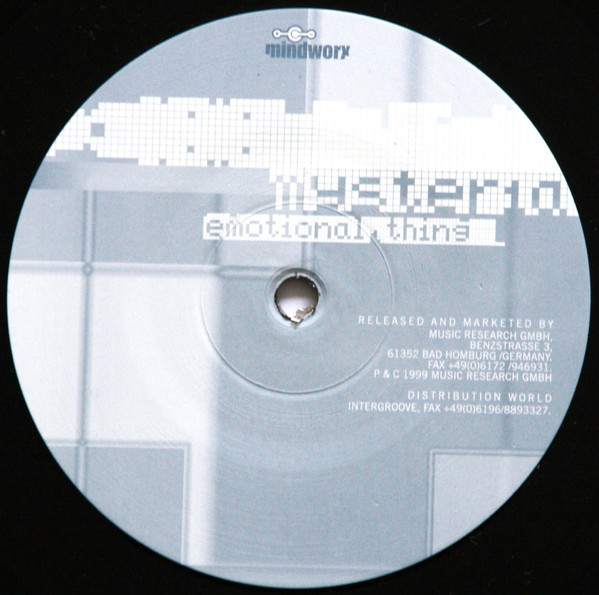 Mysteria - Emotional Thing | Mindworx Records (MX 035.6) - 4