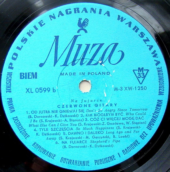 Czerwone Gitary - Na Fujarce | Polskie Nagrania Muza (XL 0599)