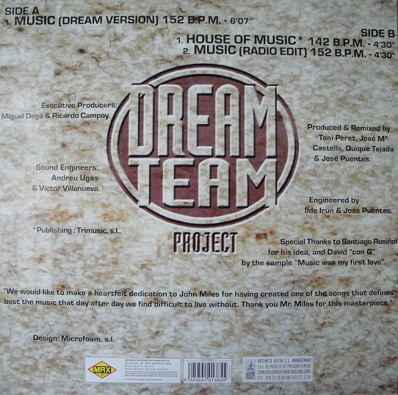 Dream Team Featuring John Miles - Music | Max Music (NM1385MX) - 2