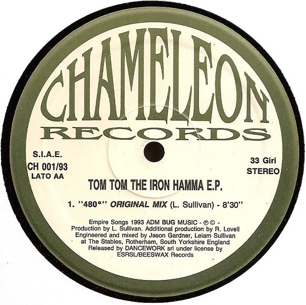 Tom Tom - The Iron Hamma E.P. | Chameleon Records (CH 001/93) - 3