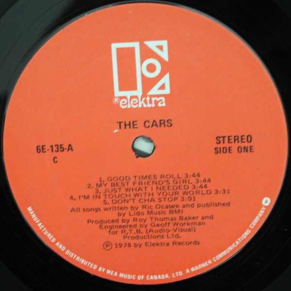 The Cars - The Cars | Elektra (6E-135) - 3 The Cars - The Cars | Elektra (6E-135) - 3