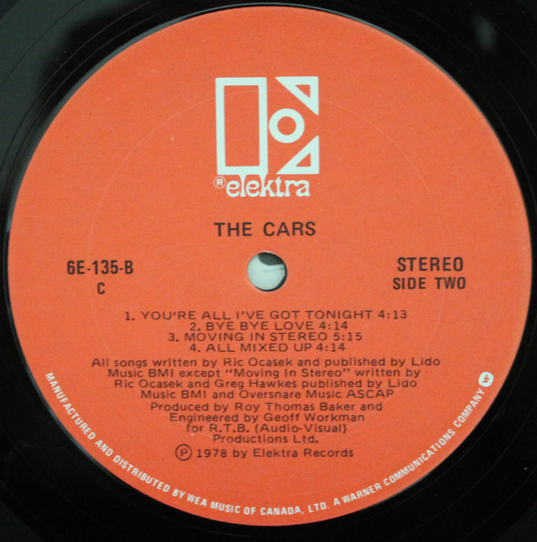 The Cars - The Cars | Elektra (6E-135) - 4 The Cars - The Cars | Elektra (6E-135) - 4