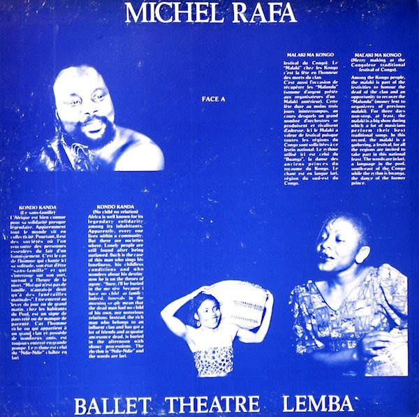 Michel Rafa Et Le Ballet Théâtre Lemba - Musiques Chants Rythmes Du Congo | Lemba EDI (BTL 003) - 2