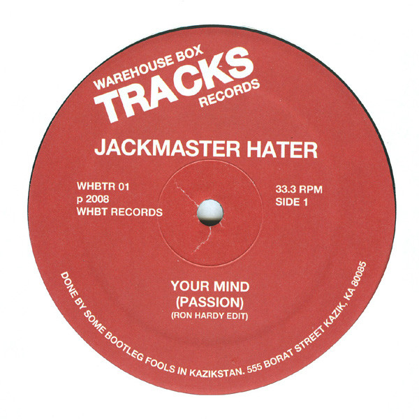 Jackmaster Hater - Your Mind (Passion) | Warehouse Box Tracks Records (WHBTR 01)