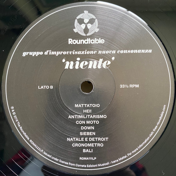 Gruppo di Improvvisazione Nuova Consonanza - Niente | The Omni Recording Corporation (ROMA111LP) - 4