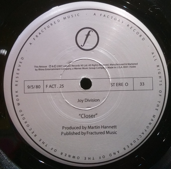 Joy Division - Closer | London Records (RHI1 73394) - 3 Joy Division - Closer | London Records (RHI1 73394) - 3