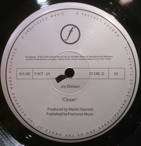 Joy Division - Closer | London Records (RHI1 73394) - 4 Joy Division - Closer | London Records (RHI1 73394) - 4