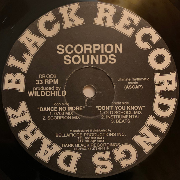 Wildchild - Scorpion Sounds | Dark Black Recordings (DB 002)