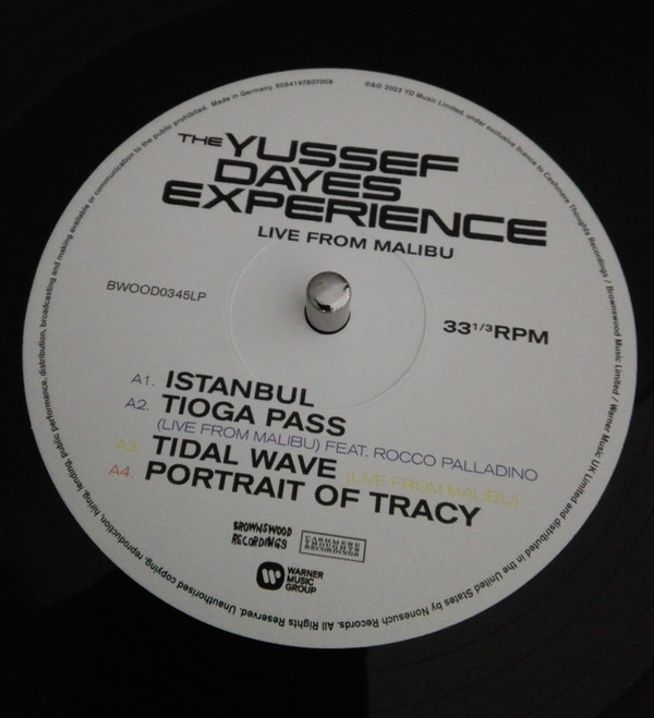 The Yussef Dayes Experience - Live from Malibu | Brownswood Recordings (BWOOD0345LP) - 3