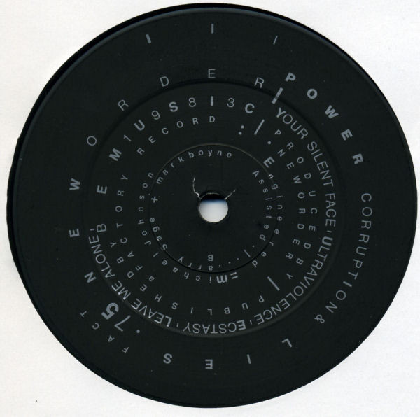 New Order - Power, Corruption & Lies | Factory (FACT 75) - 4