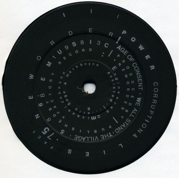 New Order - Power, Corruption & Lies | Factory (FACT 75) - 3