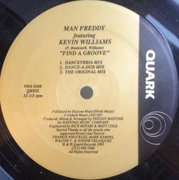 Man Freddy - Find A Groove | Quark (QK 032) - 2
