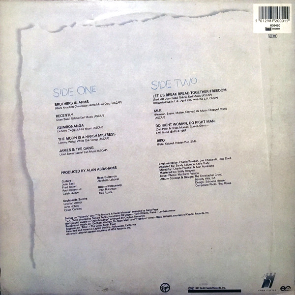 Joan Baez - Recently | Virgin (605480)