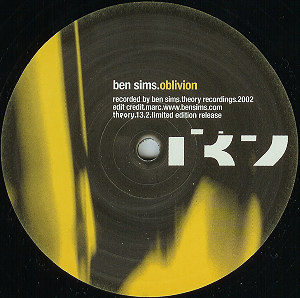 Ben Sims / Oscar Mulero - Oblivion / Anaconda | Theory Recordings (TR013.2) - 5 Ben Sims / Oscar Mulero - Oblivion / Anaconda | Theory Recordings (TR013.2) - 5