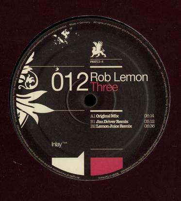 Rob Lemon - Three | PinkStar Records (PKS012-6) - main Rob Lemon - Three | PinkStar Records (PKS012-6) - main