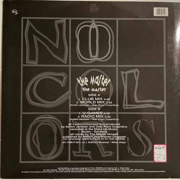 The Master - The Master | No Colors (NC 012 MX)