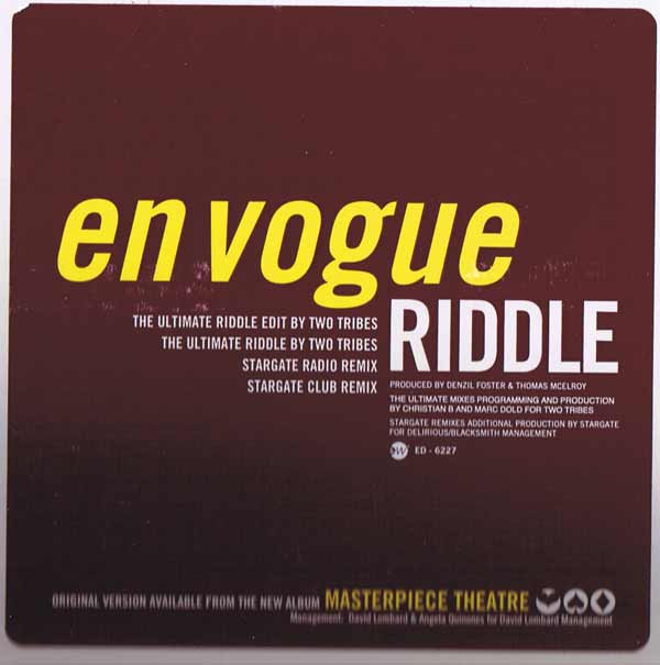 En Vogue - Riddle | Elektra (ED-6227) En Vogue - Riddle | Elektra (ED-6227)