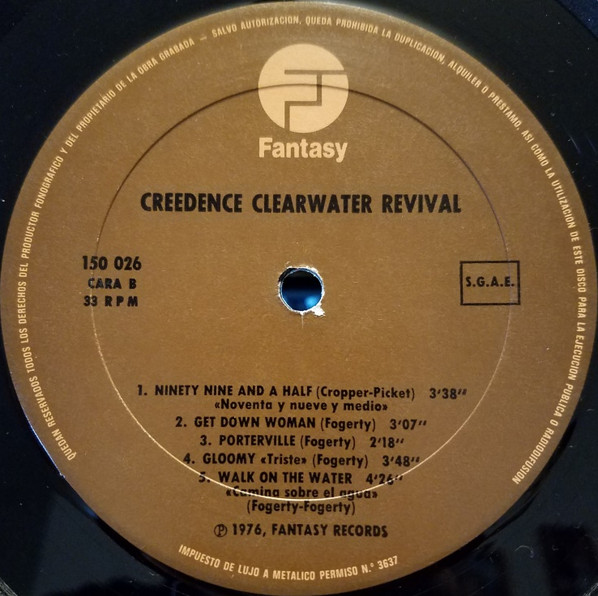 Creedence Clearwater Revival - Creedence Clearwater Revival | Fantasy (150 026) - 3 Creedence Clearwater Revival - Creedence Clearwater Revival | Fantasy (150 026) - 3