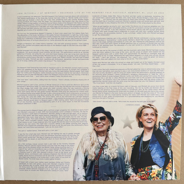 Joni Mitchell Featuring The Joni Jam - At Newport | Rhino Records (RCV1 725115) - 4