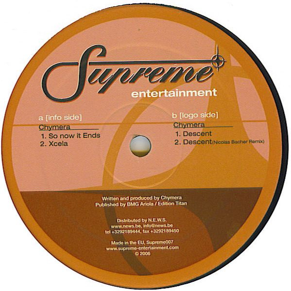 Chymera - Descent | Supreme Entertainment (SUPREME 007) - 2 Chymera - Descent | Supreme Entertainment (SUPREME 007) - 2