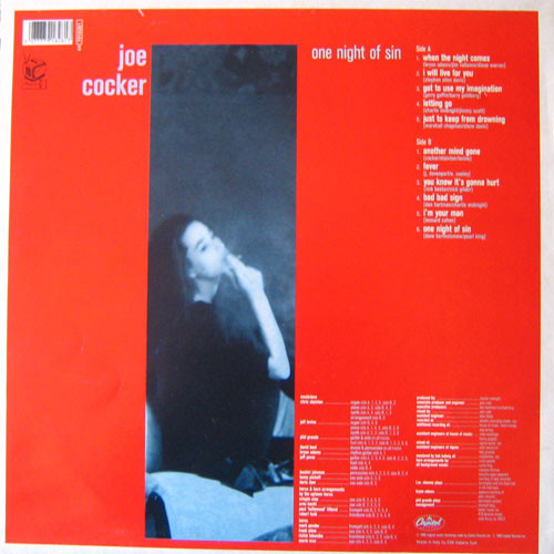 Joe Cocker - One Night Of Sin | Capitol Records (64 7918281) - 2