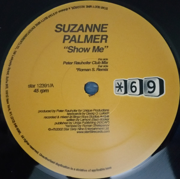Suzanne Palmer - Show Me | Star 69 Records (STAR 12391) - 2