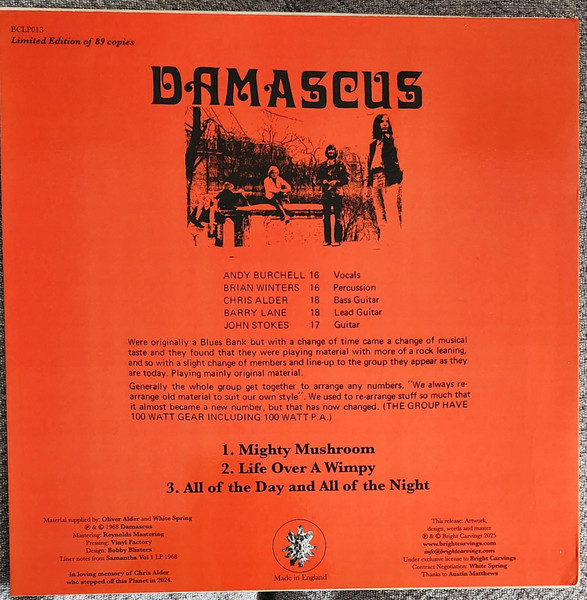 Damascus - Damascus | Bright Carvings (BCLP013) - 2