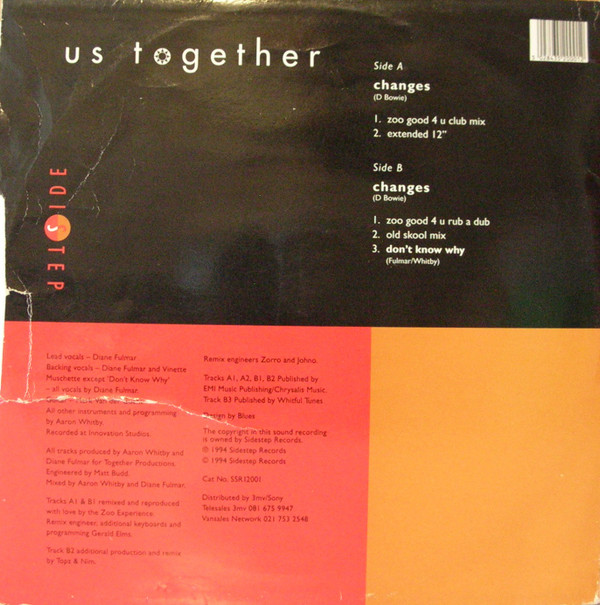 Us Together - Changes | Sidestep Records (SSR12001)