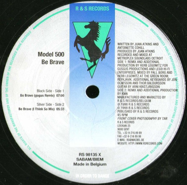 Model 500 - Be Brave 12inch/02 | R & S Records (RS 98135 X) - 2