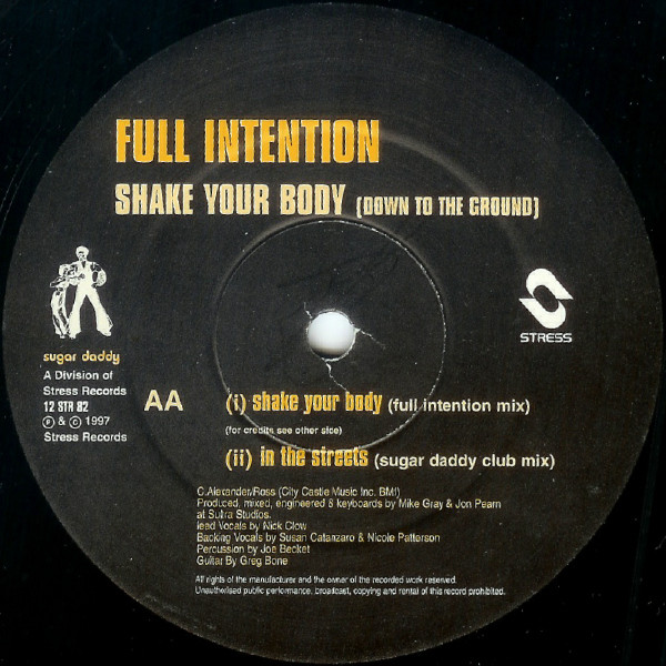 Full Intention - Shake Your Body (Down To The Ground) | Sugar Daddy Records (12 STR 82) - 4