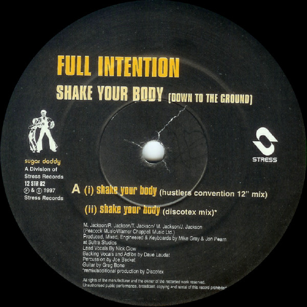 Full Intention - Shake Your Body (Down To The Ground) | Sugar Daddy Records (12 STR 82) - 3