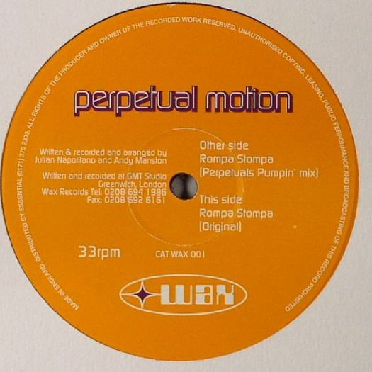 Perpetual Motion - Rompa Stompa | WAX (WAX 001) - main