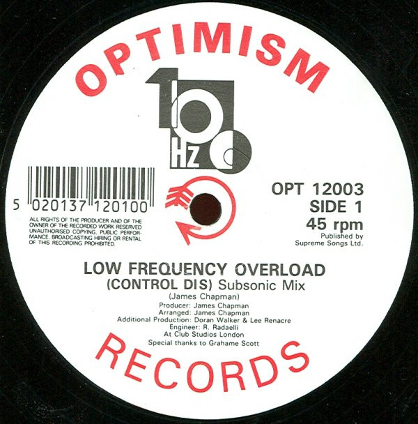 100 Hz - Low Frequency Overload | Optimism Records (OPT 12003)