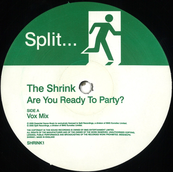 The Shrink - Are You Ready To Party? | Split Recordings (SHRINK1) - 3