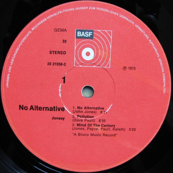Jonesy - No Alternative | BASF (20 21558-2) - 3
