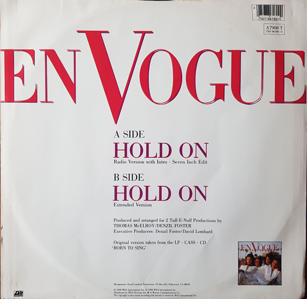 En Vogue - Hold On | Atlantic (A 7908 T) - 2